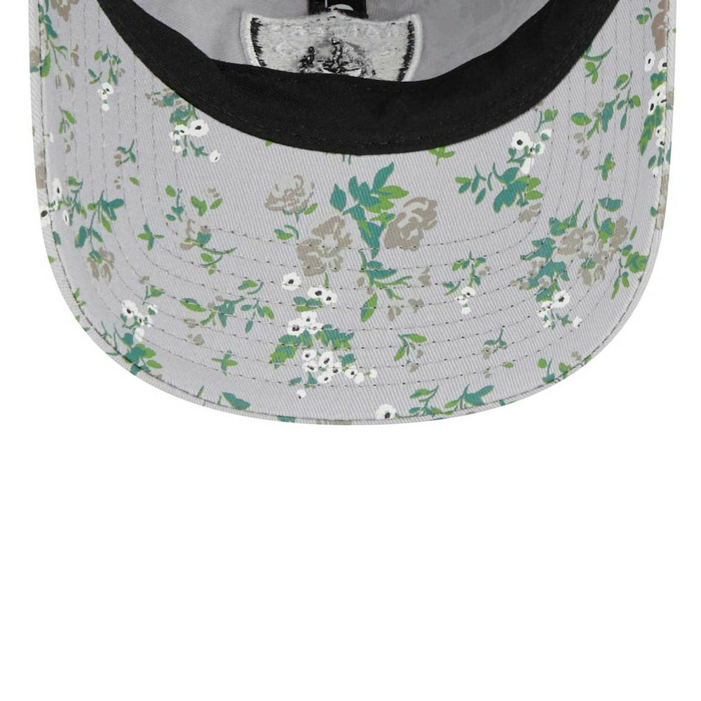 Las Vegas Raiders New Era Girls Youth Bouquet 9TWENTY Adjustable Hat Gray