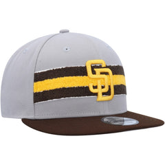 San Diego Padres New Era Band 9FIFTY Snapback Hat - Gray/Brown Hats