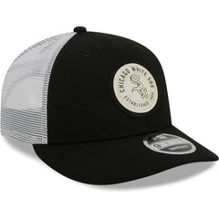 Chicago White Sox New Era Circle Trucker Low Profile 9FIFTY Snapback Hat - Black Hats