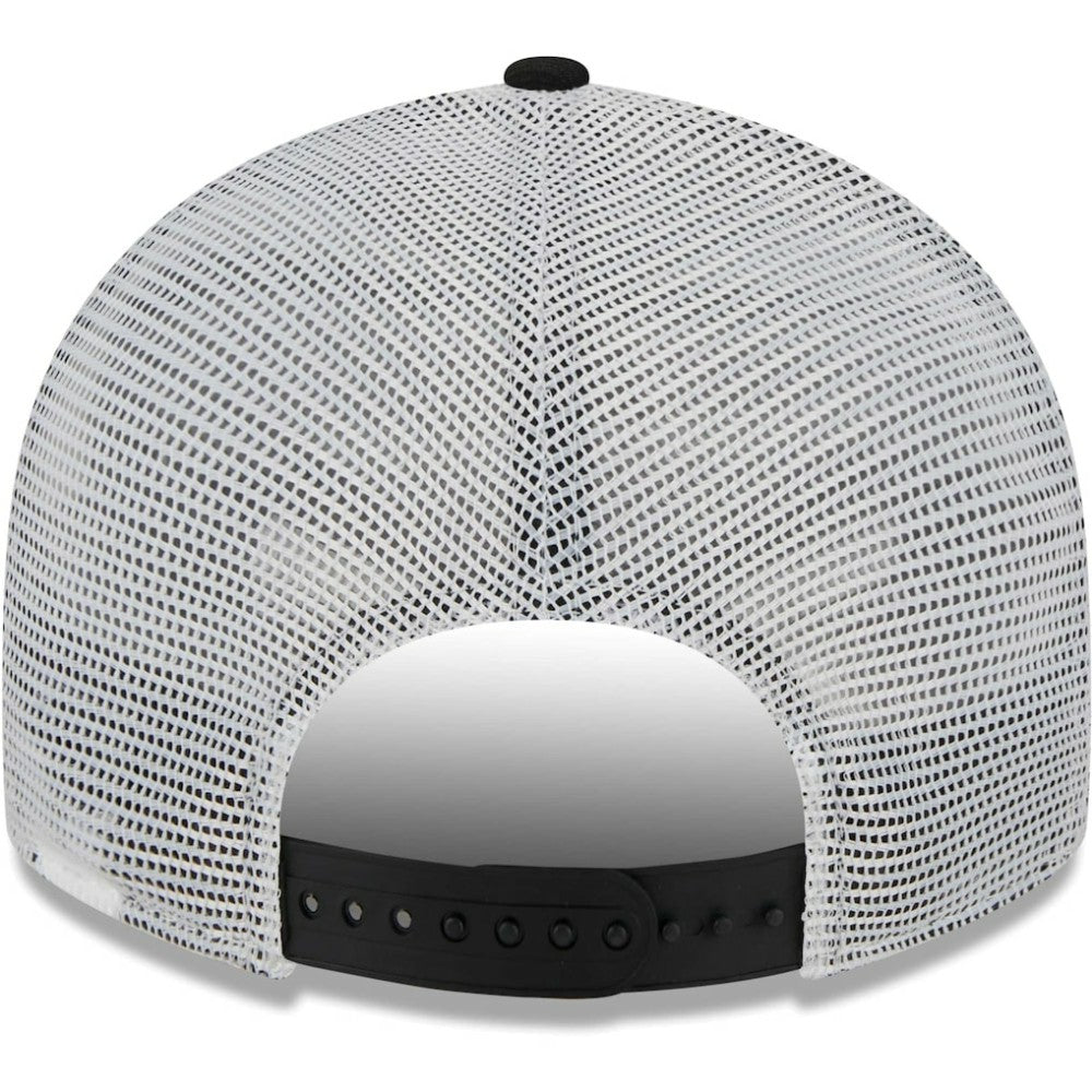 Chicago White Sox New Era Circle Trucker Low Profile 9FIFTY Snapback Hat - Black Hats