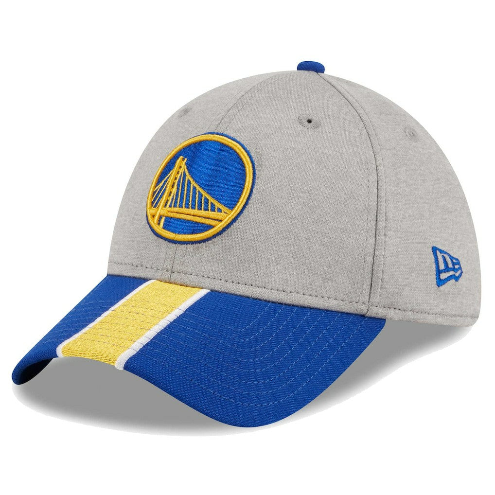 Golden State Warriors Striped 39THIRTY Flex Hat Gray/Royal