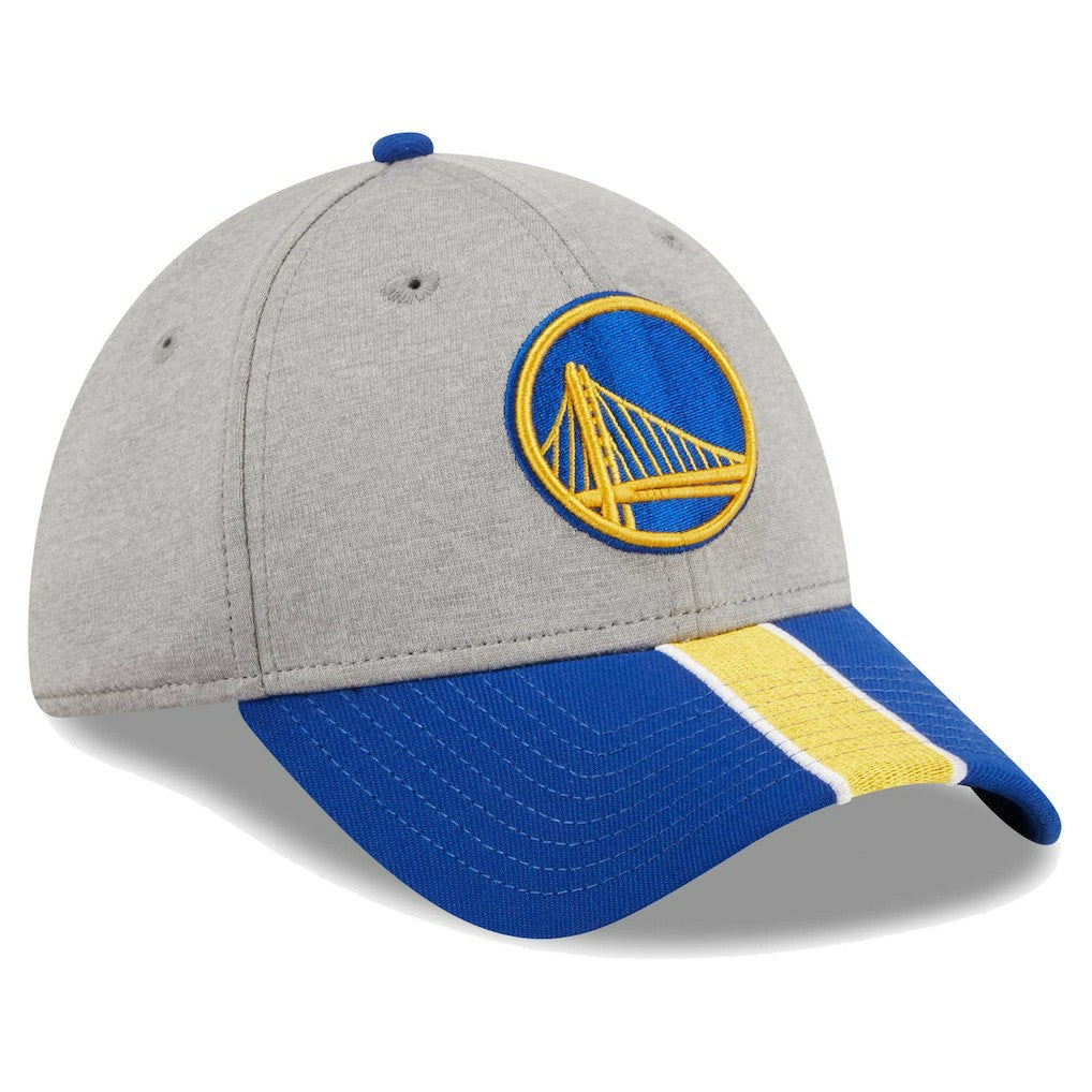Golden State Warriors Striped 39THIRTY Flex Hat Gray/Royal
