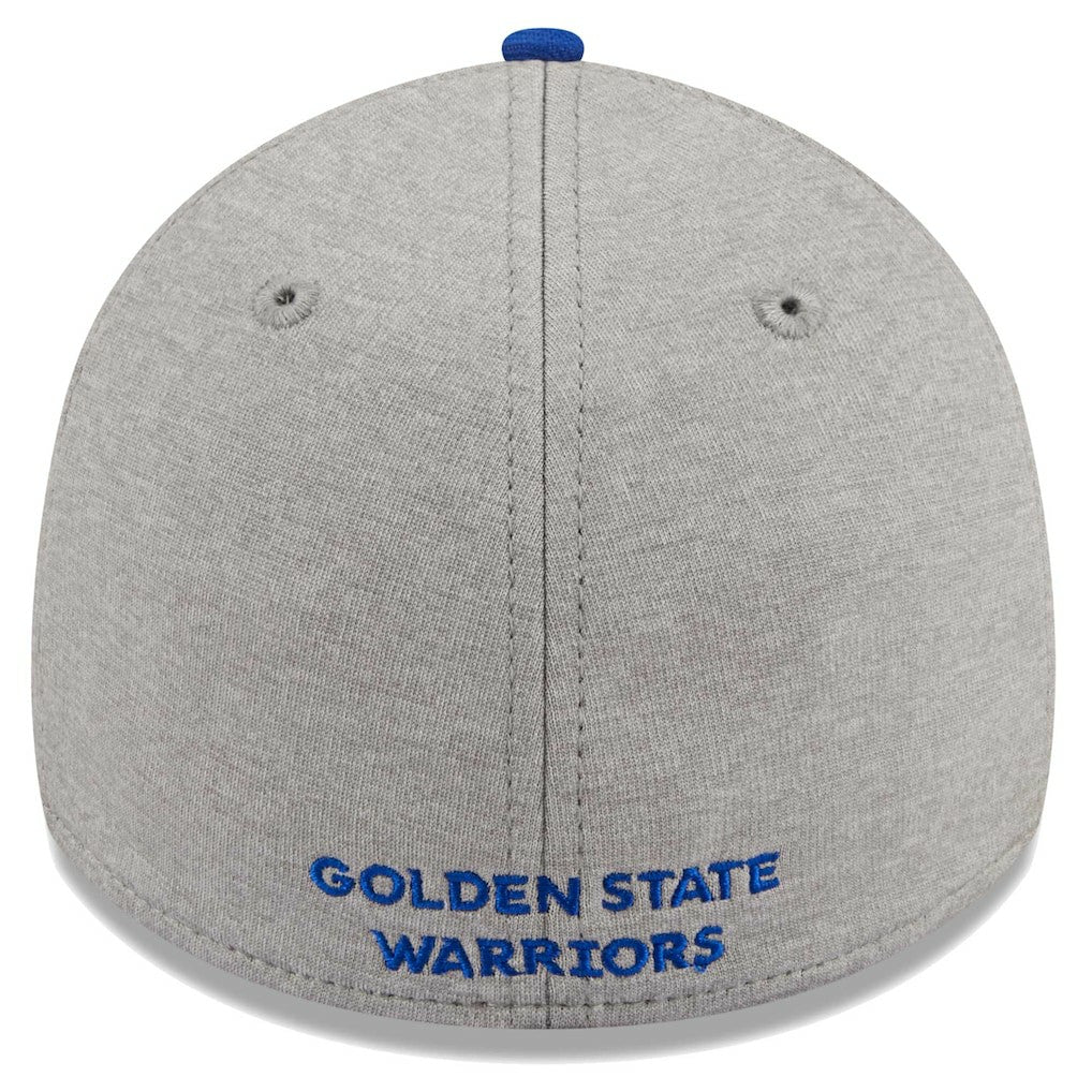 Golden State Warriors Striped 39THIRTY Flex Hat Gray/Royal