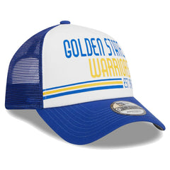 Golden State Warriors Lift Pass Foam Front Trucker 9FORTY Adjustable Hat White