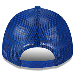 Golden State Warriors Plate Oversized Patch Trucker 9FORTY Adjustable Hat Royal