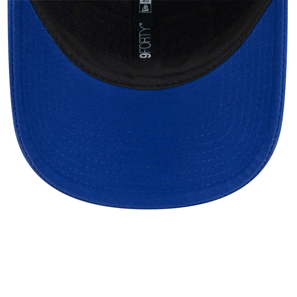 Golden State Warriors Plate Oversized Patch Trucker 9FORTY Adjustable Hat Royal