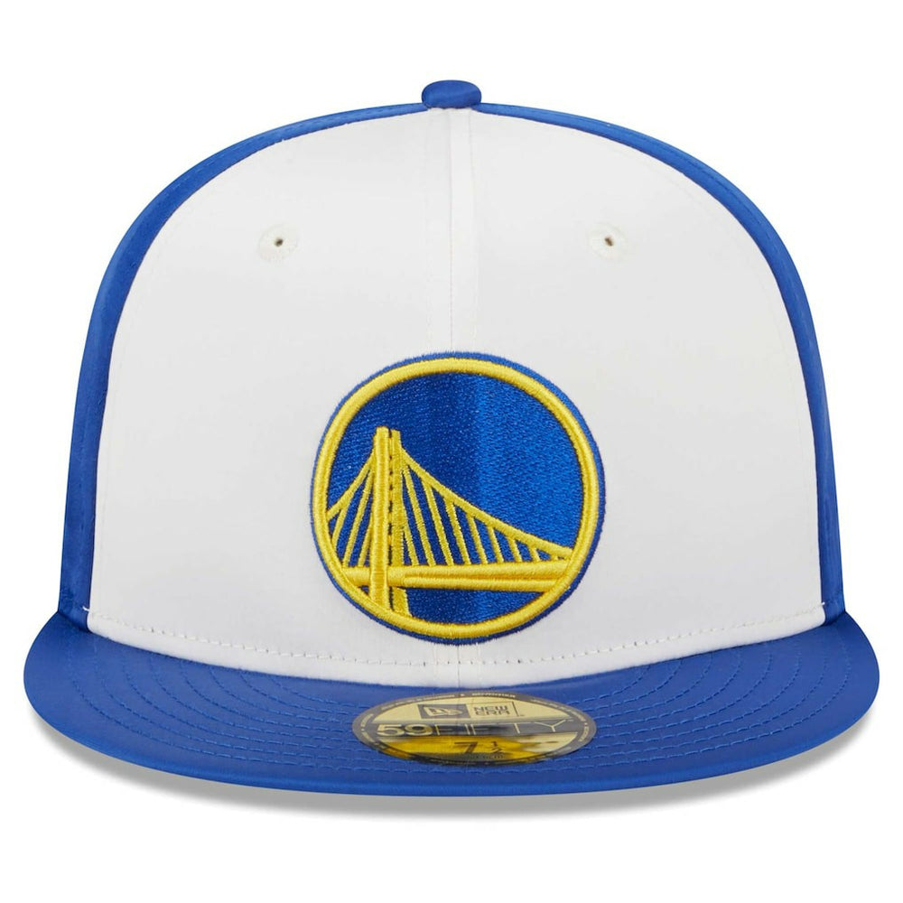 Golden State Warriors Throwback Satin 59FIFTY Fitted Hat White