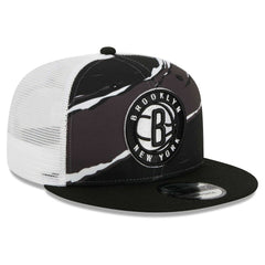Brooklyn Nets Tear Trucker 9FIFTY Adjustable Hat Black/White
