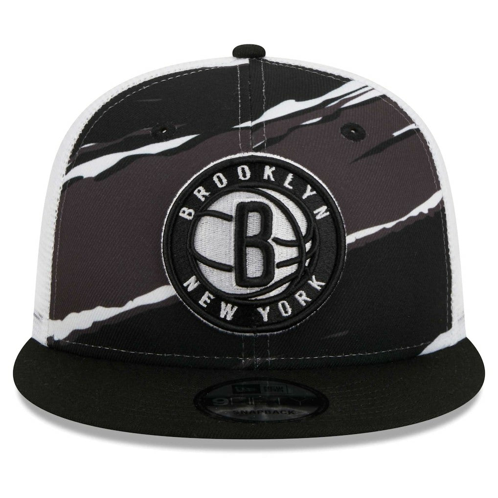 Brooklyn Nets Tear Trucker 9FIFTY Adjustable Hat Black/White