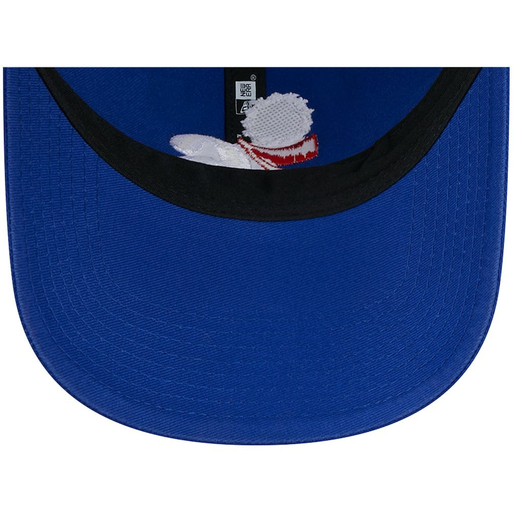Philadelphia 76ers Distinct Side Patch Trucker 9TWENTY Adjustable Hat Royal