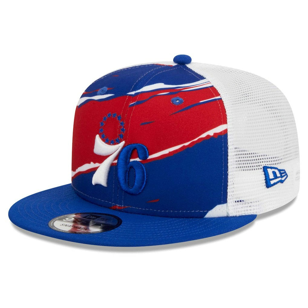Philadelphia 76ers Tear Trucker 9FIFTY Adjustable Hat Royal/White