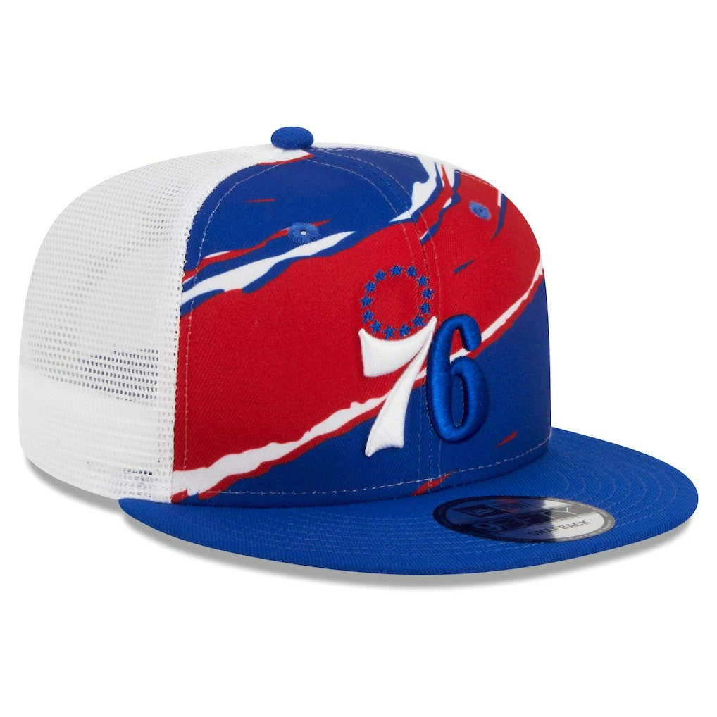 Philadelphia 76ers Tear Trucker 9FIFTY Adjustable Hat Royal/White