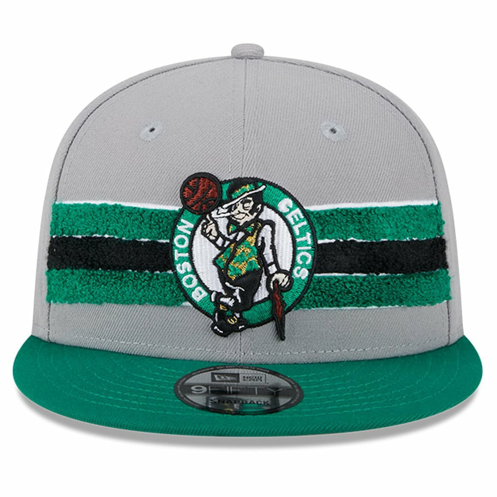 Boston Celtics Chenille Band 9FIFTY Snapback Hat Gray