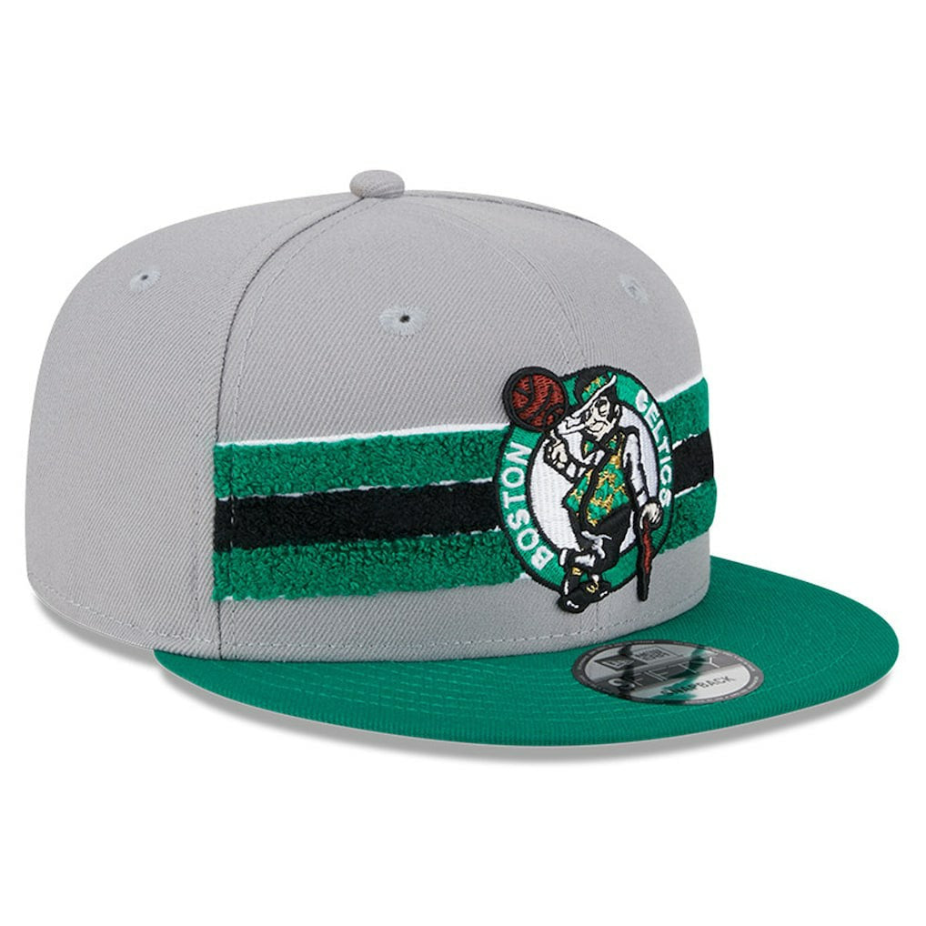 Boston Celtics Chenille Band 9FIFTY Snapback Hat Gray