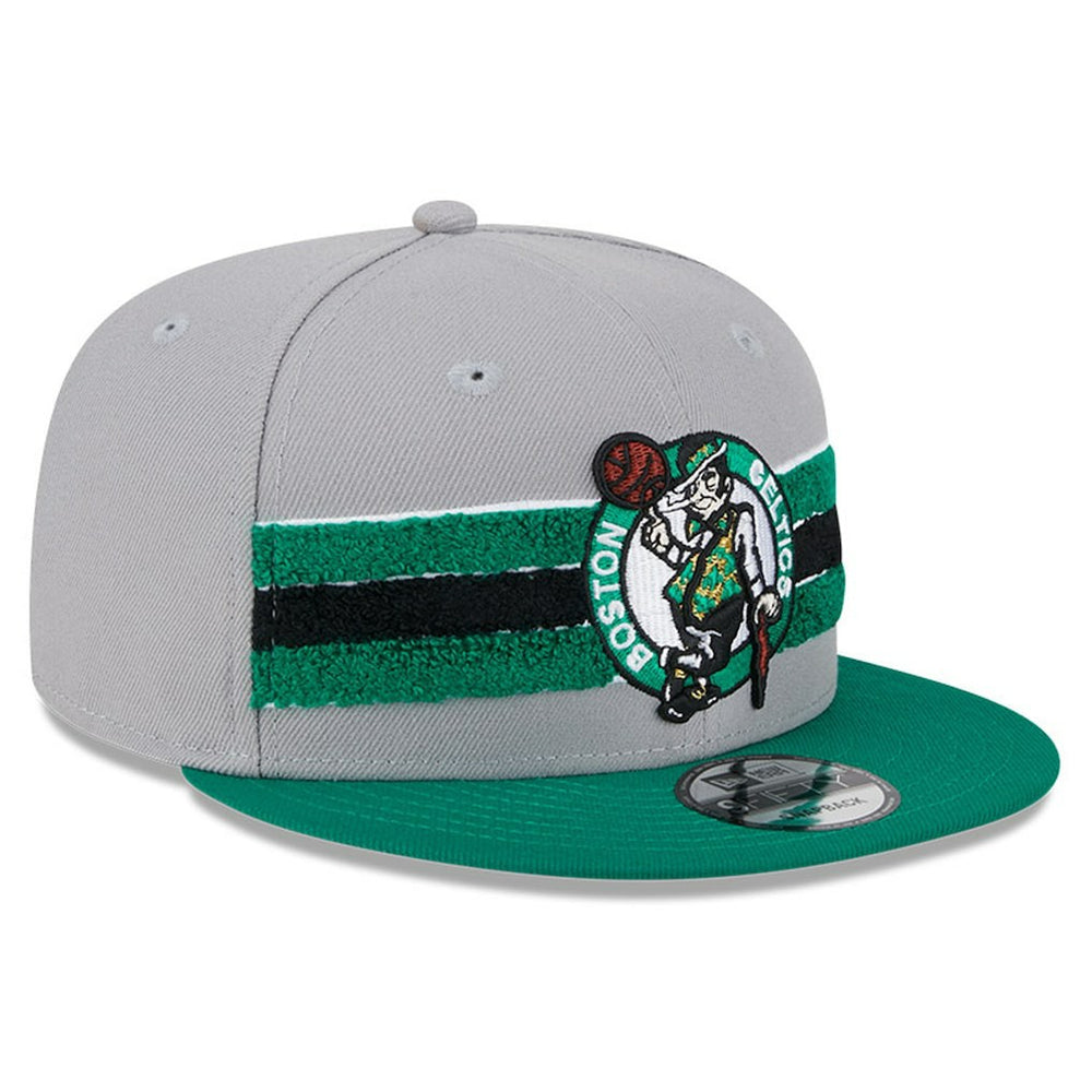 Boston Celtics Chenille Band 9FIFTY Snapback Hat Gray
