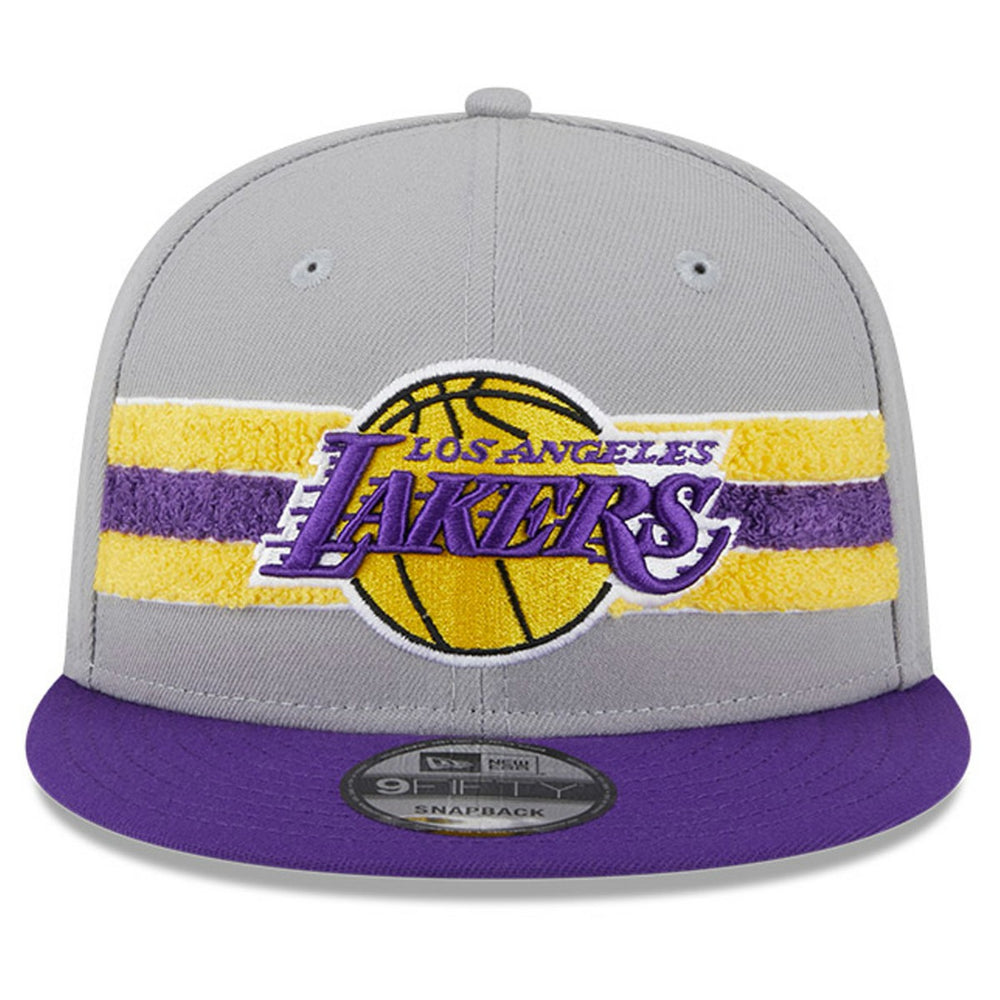 Los Angeles Lakers Chenille Band 9FIFTY Snapback Hat Gray