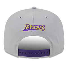 Los Angeles Lakers Chenille Band 9FIFTY Snapback Hat Gray