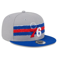 Philadelphia 76ers Chenille Band 9FIFTY Snapback Hat Gray