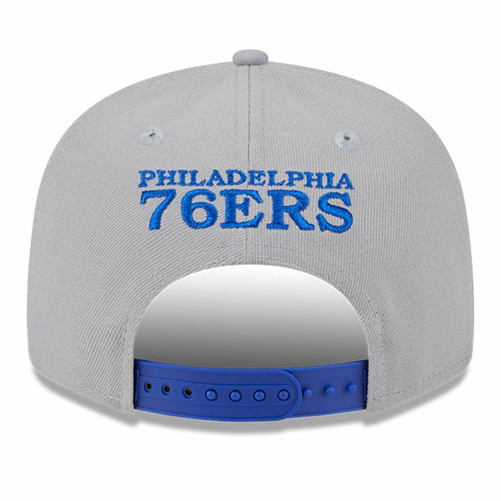 Philadelphia 76ers Chenille Band 9FIFTY Snapback Hat Gray
