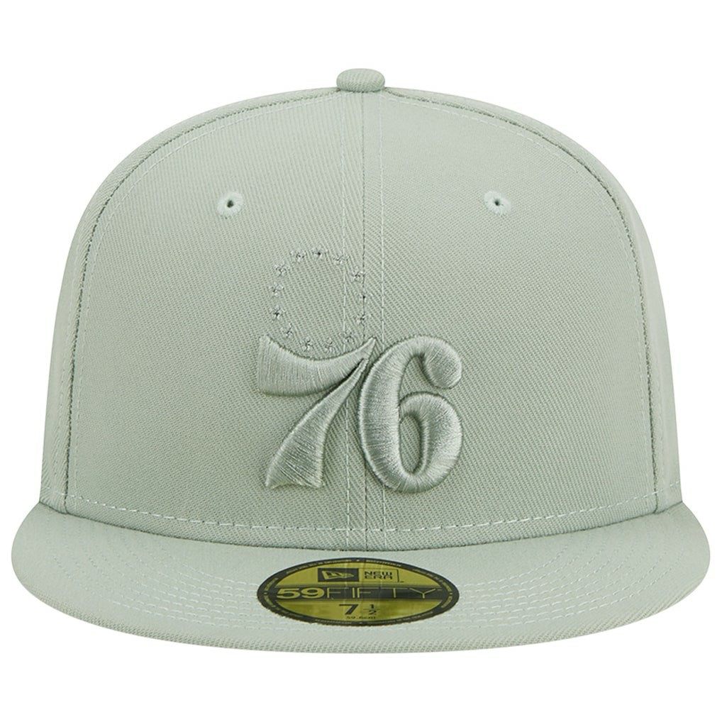 Philadelphia 76ers Sage Color Pack 59FIFTY Fitted Hat Light Green