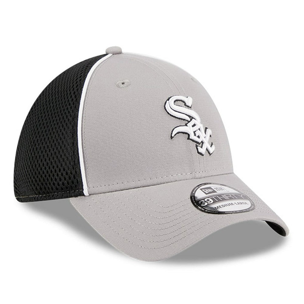 Chicago White Sox New Era Pipe 39THIRTY Flex Hat - Gray Hats