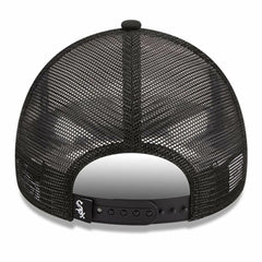 Chicago White Sox New Era Stacked A-Frame Trucker 9FORTY Adjustable Hat - White/Black Hats
