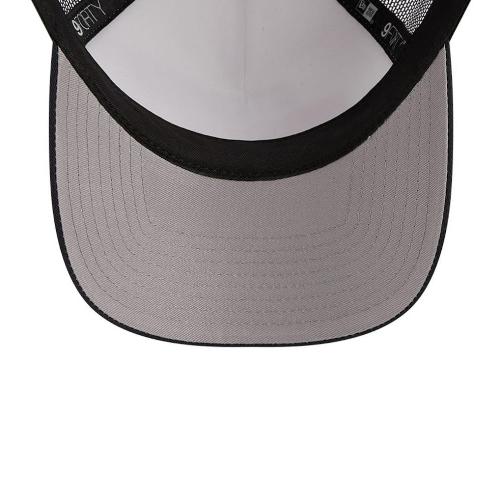 Houston Astros New Era Stacked A-Frame Trucker 9FORTY Adjustable Hat - White/Navy Hats