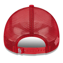 St. Louis Cardinals New Era Stacked A-Frame Trucker 9FORTY Adjustable Hat - White/Red Hats