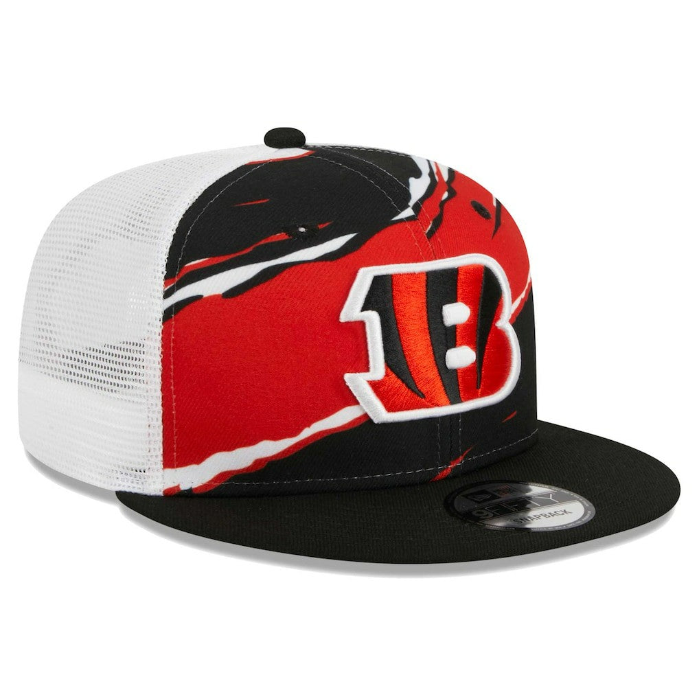 Cincinnati Bengals New Era Tear Trucker 9FIFTY Snapback Hat Black