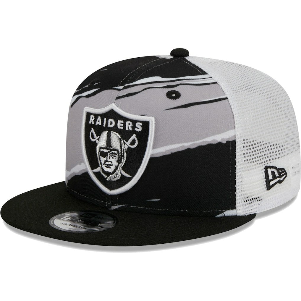 Las Vegas Raiders New Era Tear Trucker 9FIFTY Snapback Hat Black