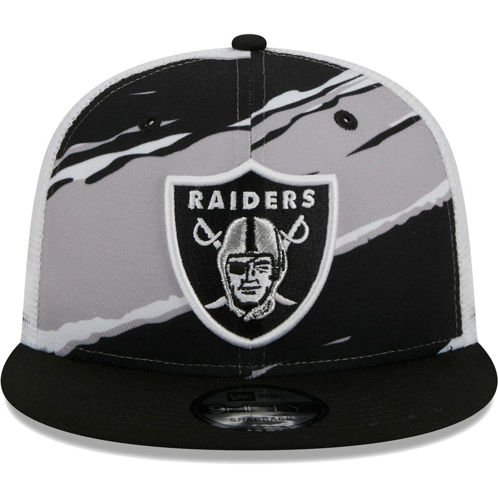 Las Vegas Raiders New Era Tear Trucker 9FIFTY Snapback Hat Black