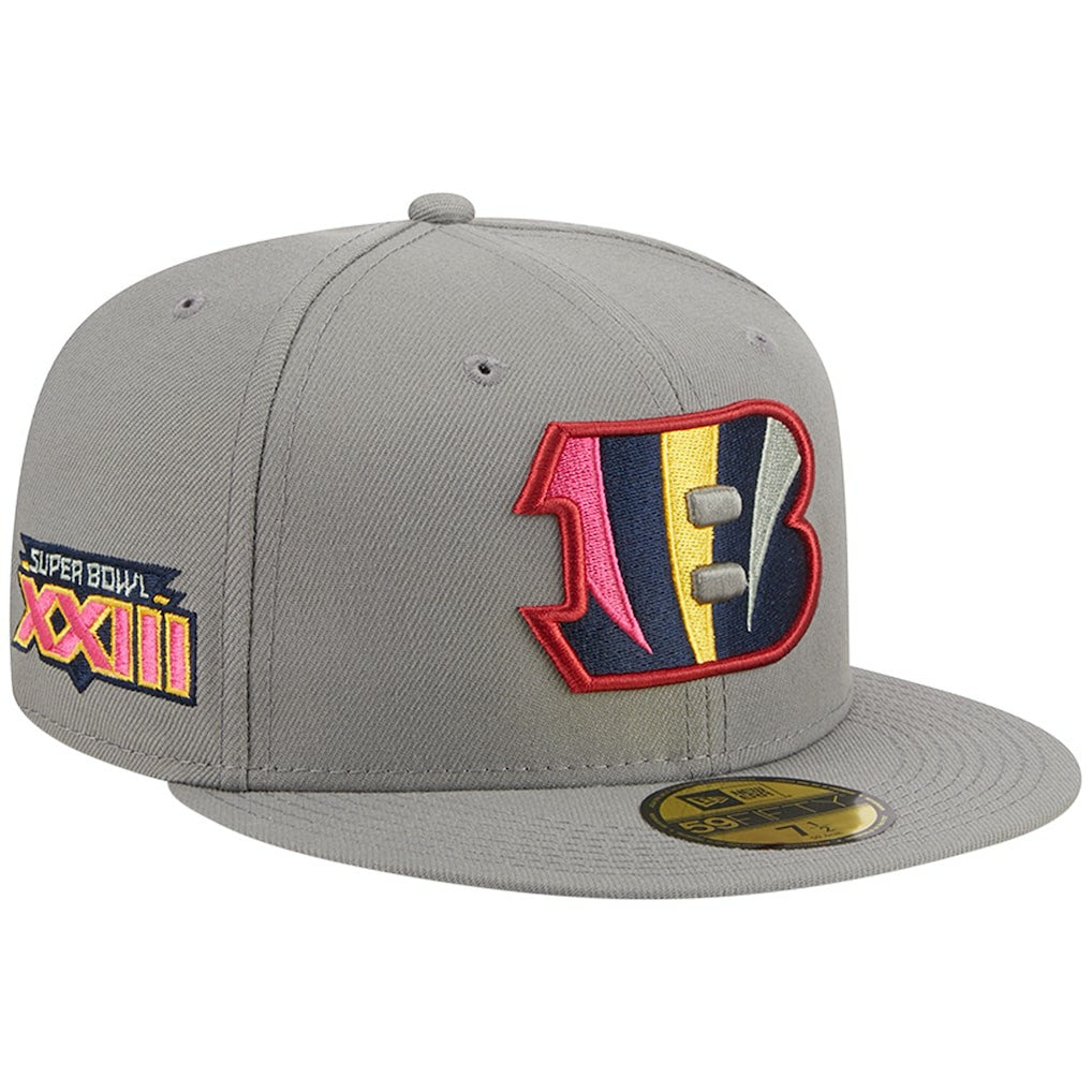 Cincinnati Bengals New Era Color Pack 59FIFTY Fitted Hat Gray
