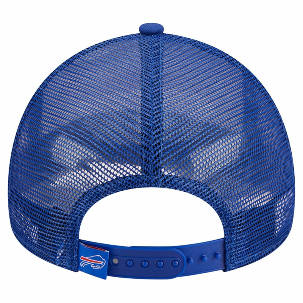 Buffalo Bills New Era Stacked A-Frame Trucker 9FORTY Adjustable Hat White/Royal