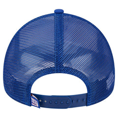 New York Giants New Era Stacked A-Frame Trucker 9FORTY Adjustable Hat White/Royal