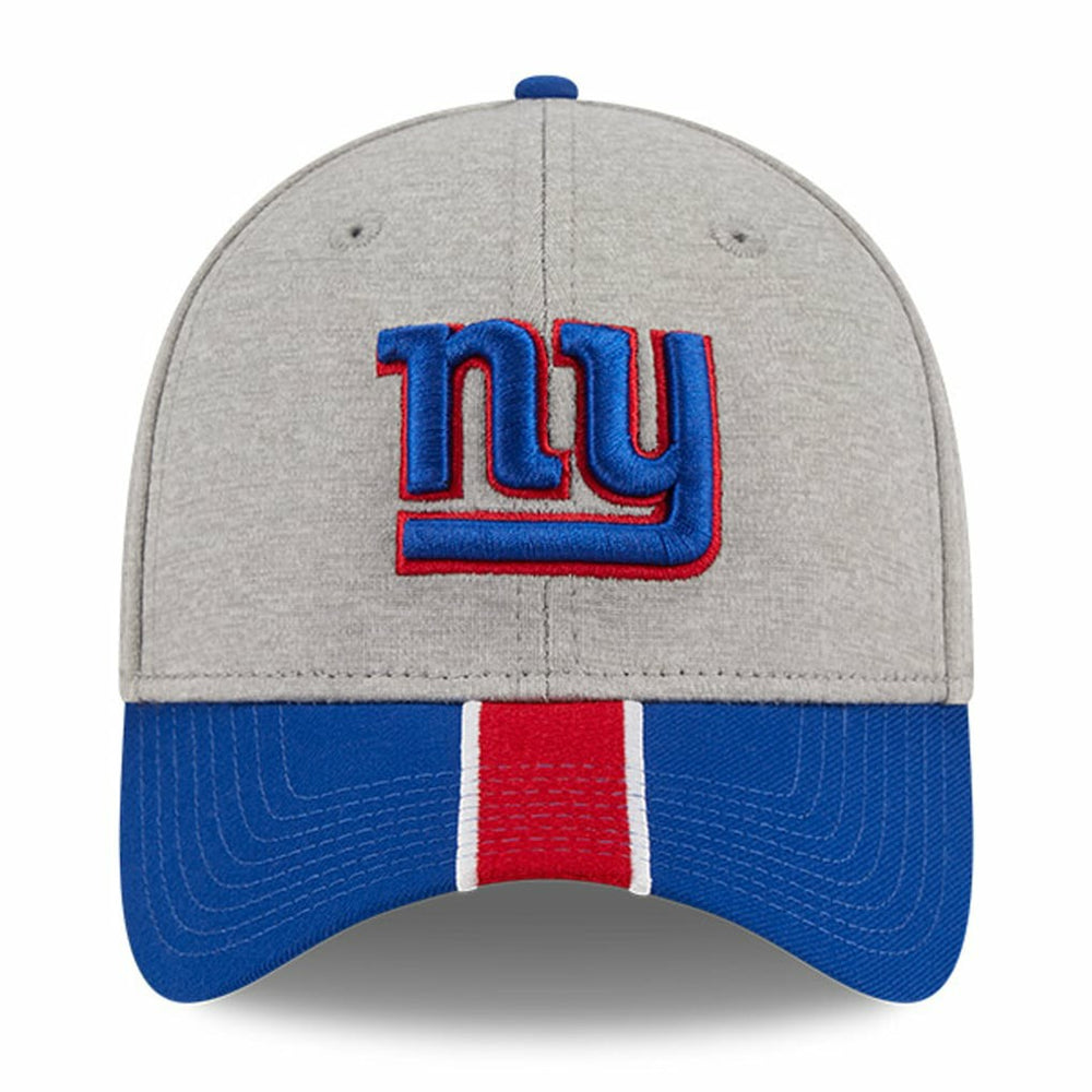 New York Giants New Era Striped 39THIRTY Flex Hat Heather Gray/Royal