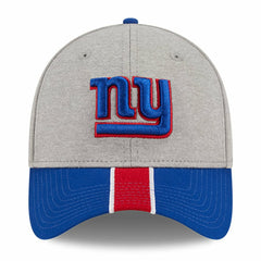 New York Giants New Era Striped 39THIRTY Flex Hat Heather Gray/Royal