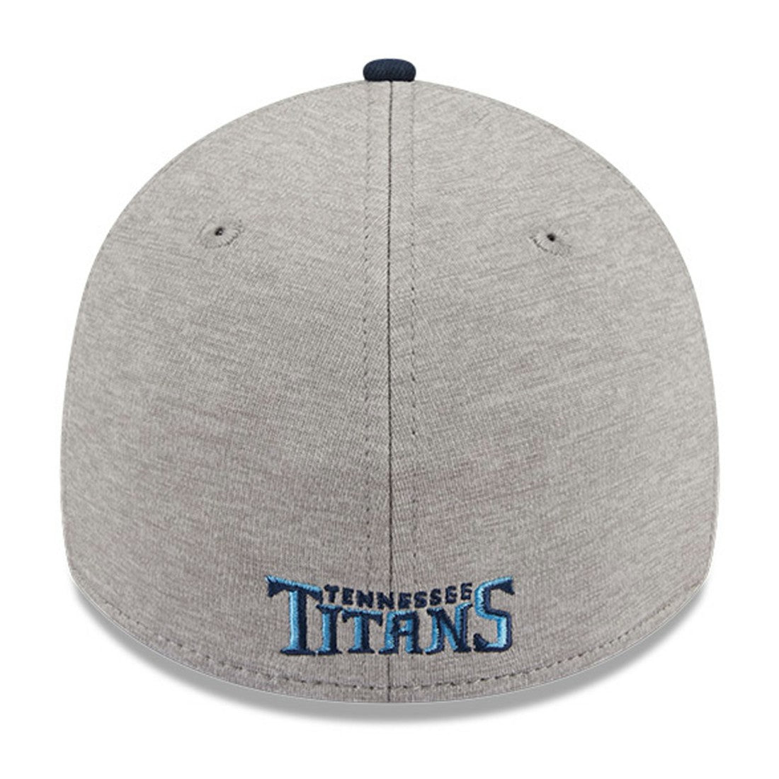 Tennessee Titans New Era Striped 39THIRTY Flex Hat Heather Gray/Navy