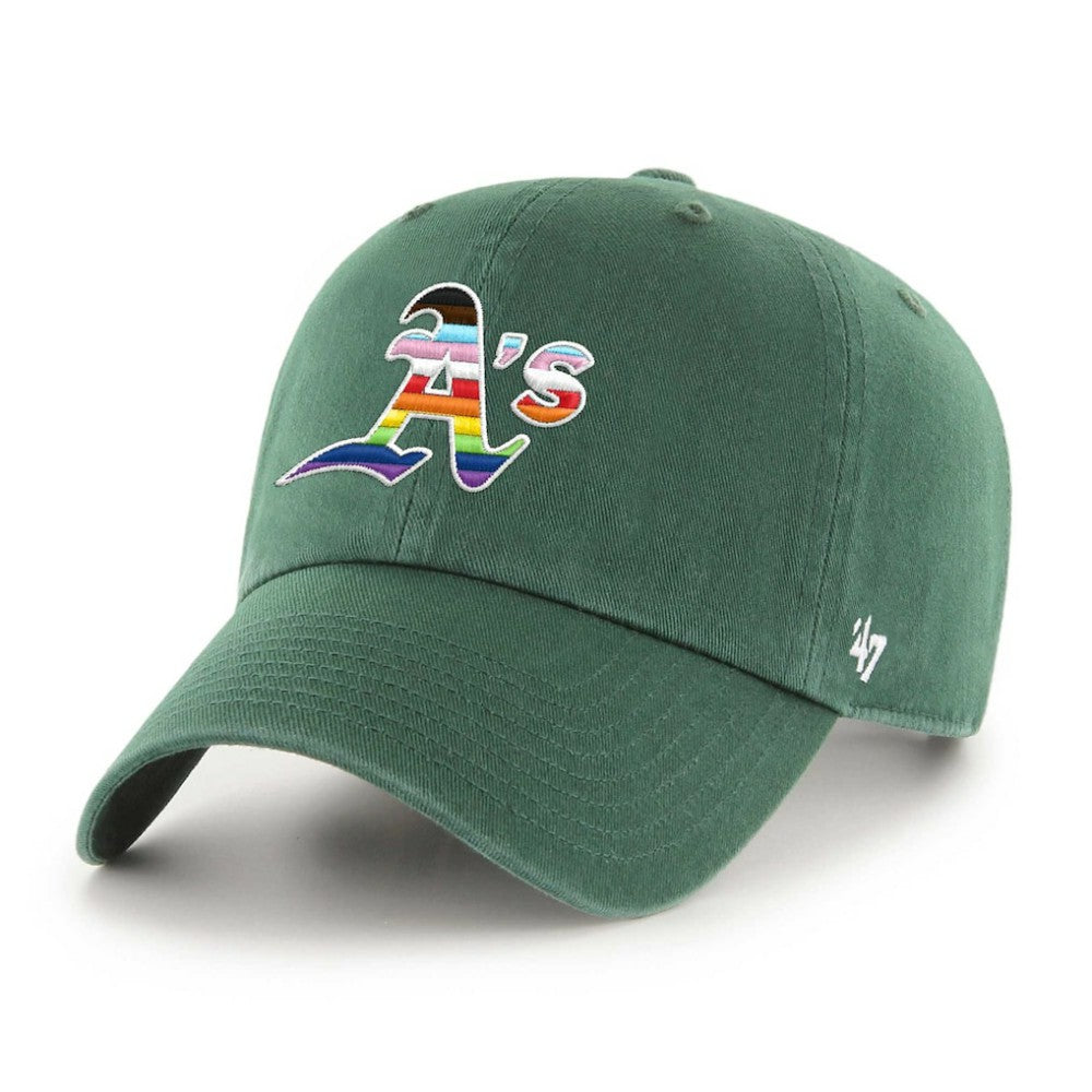 Athletics '47 Team Pride Clean Up Adjustable Hat - Green Hats