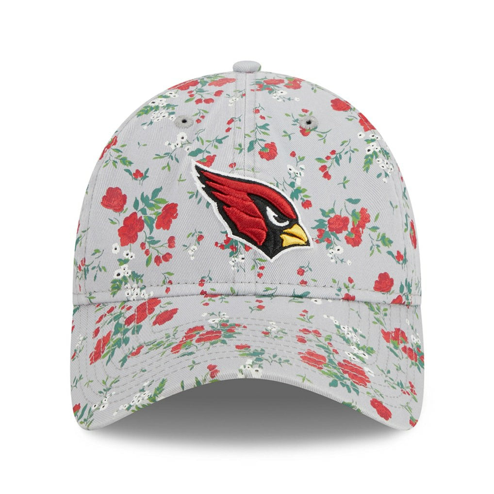 New Era Arizona Cardinals Women's Bouquet 9TWENTY Adjustable Hat Gray
