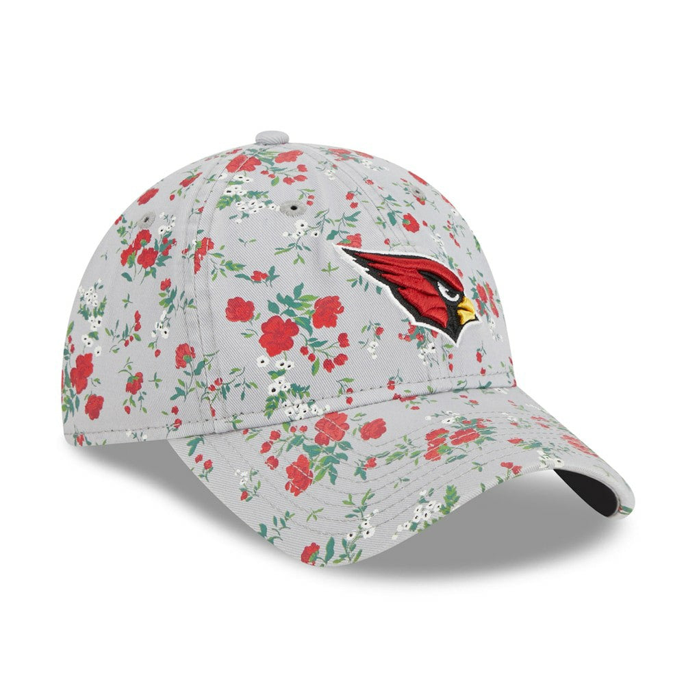 New Era Arizona Cardinals Women's Bouquet 9TWENTY Adjustable Hat Gray