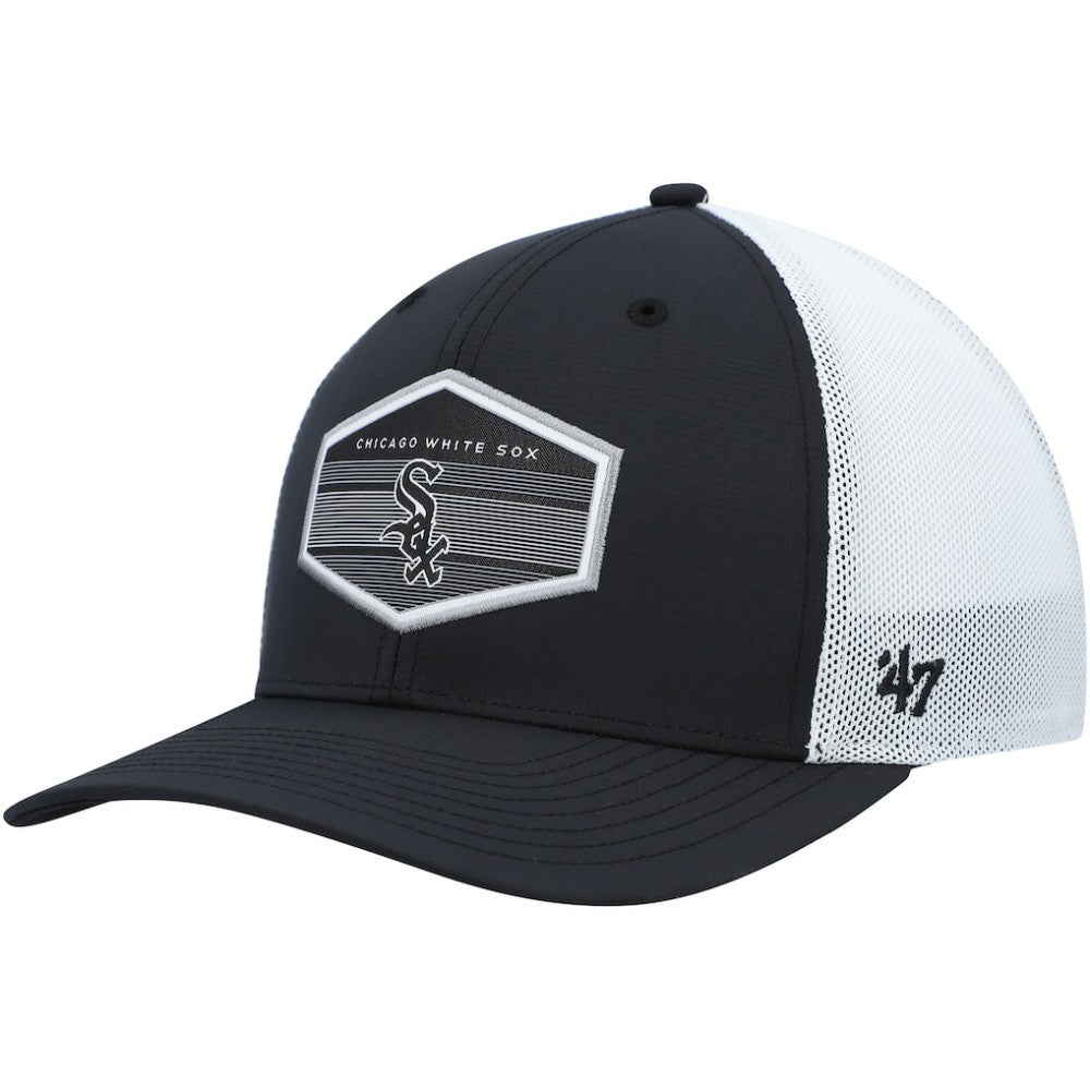 Chicago White Sox '47 Burgess Trucker Snapback Hat - Black/White Hats