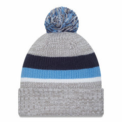 Tennessee Titans New Era Cuffed Knit Hat with Pom Heather Gray