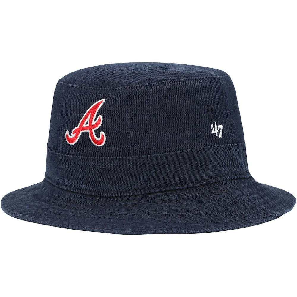 Atlanta Braves '47 Primary Bucket Hat - Navy Hats