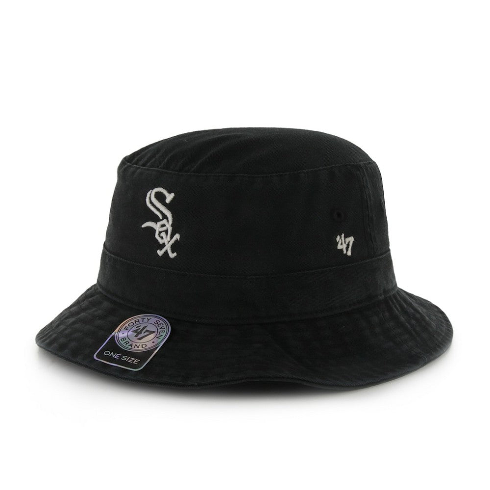 Chicago White Sox '47 Primary Bucket Hat - Black Hats