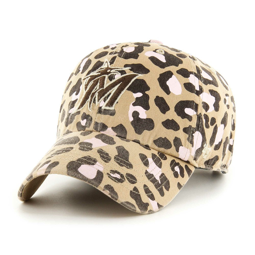 Miami Marlins '47 Women's Bagheera Clean Up Adjustable Hat - Khaki Hats