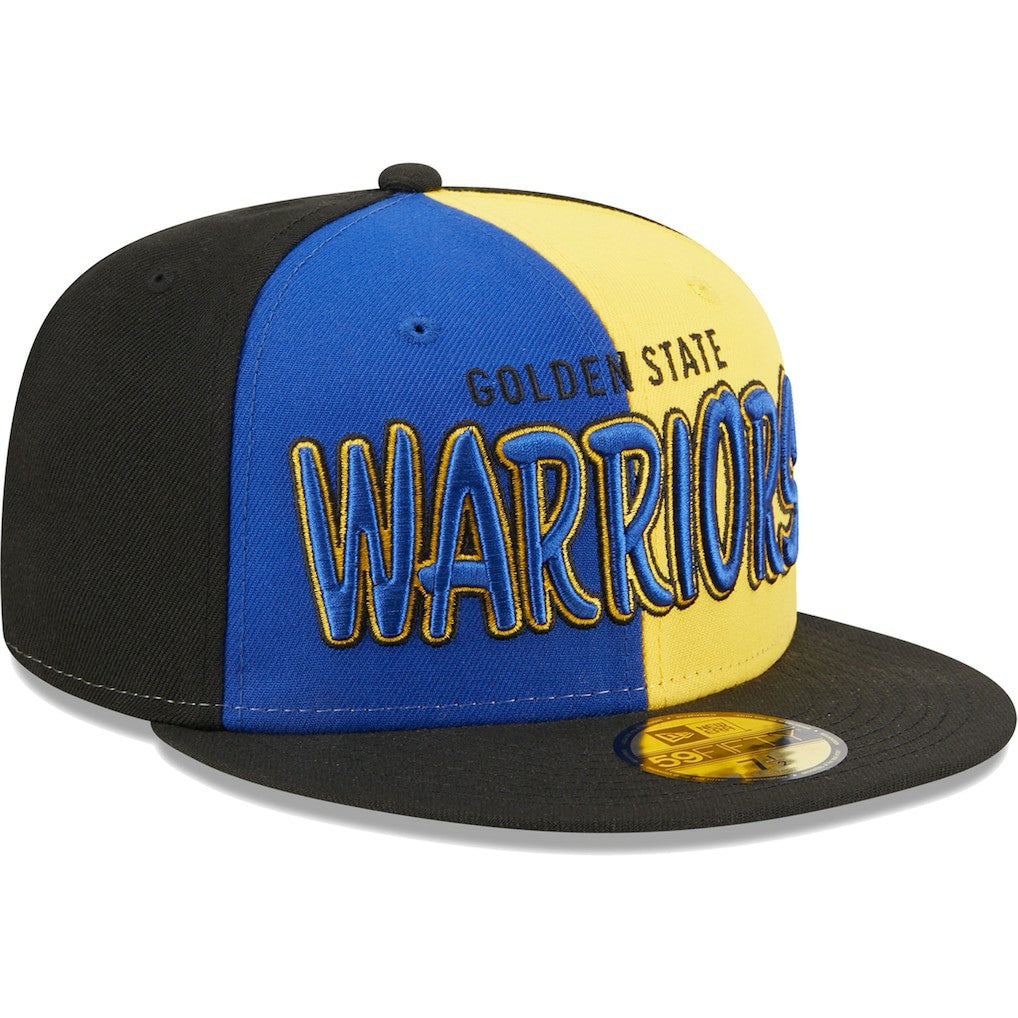 Golden State Warriors Pop Front 59FIFTY Fitted Hat Black/Royal