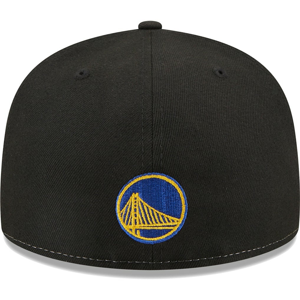 Golden State Warriors Pop Front 59FIFTY Fitted Hat Black/Royal