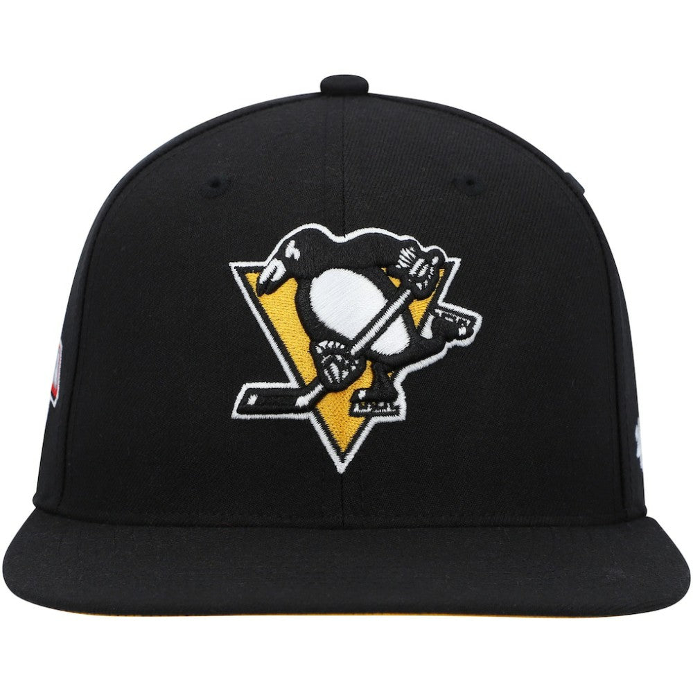 NHL Pittsburgh Penguins '47 Sure Shot Captain Snapback Hat - Black