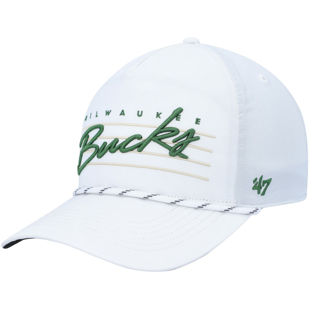 Milwaukee Bucks '47 Downburst Hitch Snapback Hat White