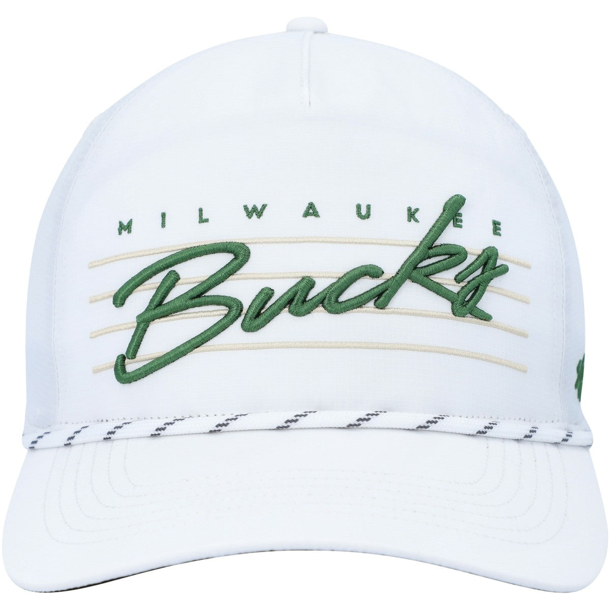Milwaukee Bucks '47 Downburst Hitch Snapback Hat White